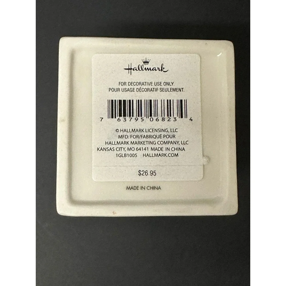 Hallmark Trinket Box Sun Moon Light Love Square Ivory Gray Rick Cusick Celestial